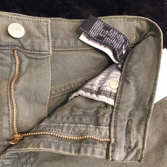 7 For All Mankind High Waist Army Short. 26 - Picture 5 of 13